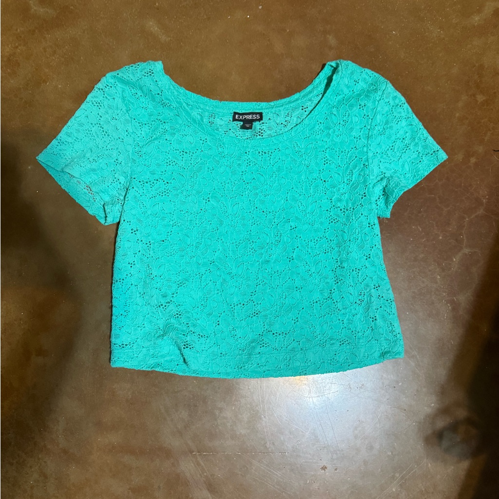 Nwot Express Floral Crop Top